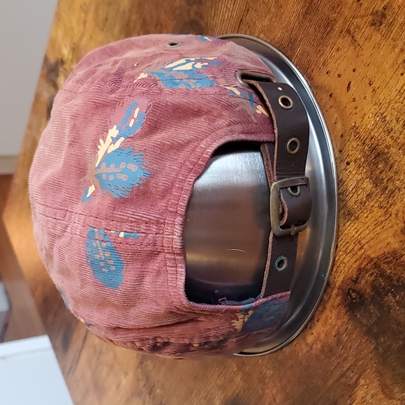 Obey 5 Panel Hat, Burgundy - Picture 4 of 5